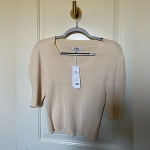 525 America Crop Top  Cream Large nwt